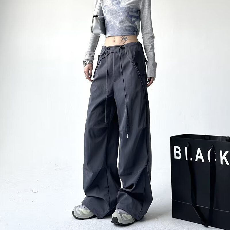 Loose Casual Women's Versatile Thin Draping Wide-leg Draggle-tail Trousers