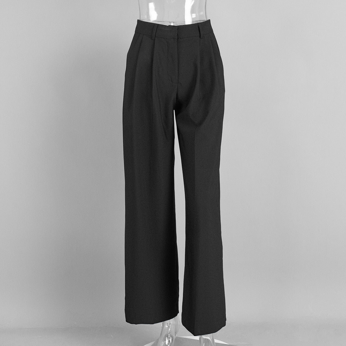 Draping Wide-leg Trousers Loose Suit Pants Straight