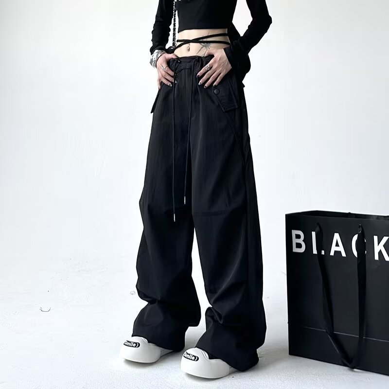 Loose Casual Women's Versatile Thin Draping Wide-leg Draggle-tail Trousers