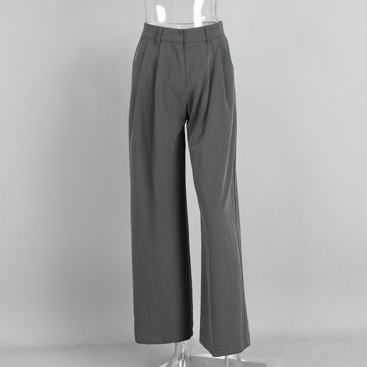 Draping Wide-leg Trousers Loose Suit Pants Straight